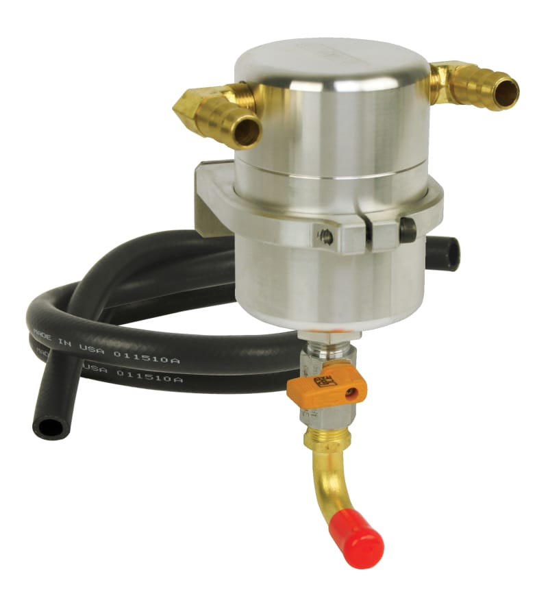 Moroso — Moroso 10-15 Chevrolet Camaro SS Air/Oil Separator Catch Can - Billet Aluminum