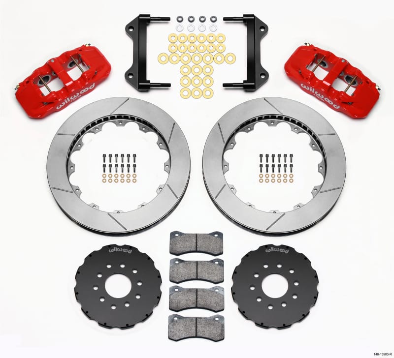 Wilwood — KIT,FRONT,C5/C6 VETTE 97-13,AERO6,15.00 ROTOR,RED