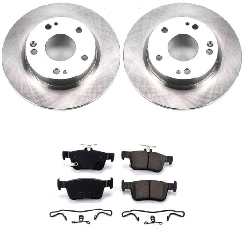 PowerStop — OE Stock Replacement Low-Dust Ceramic Brake Pad and Rotor Kit