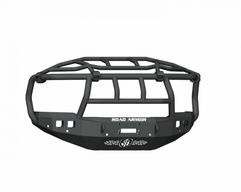 Road Armor — Road Armor 19-21 Ram 2500/3500 Stealth Front Winch Bumper Titan Guard w/Intimidator Guad - Tex Blk