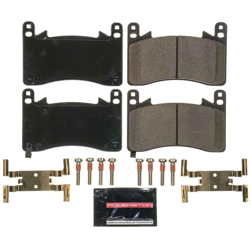 PowerStop — PowerStop - Z23 Daily Driver Carbon-Fiber Ceramic Brake Pads with Hardware Kit
