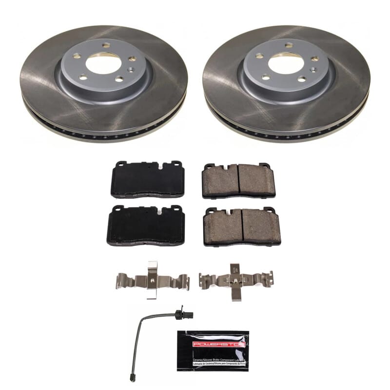 PowerStop — Semi-Coated Rotor and Low-Dust Ceramic Brake Pad Kit