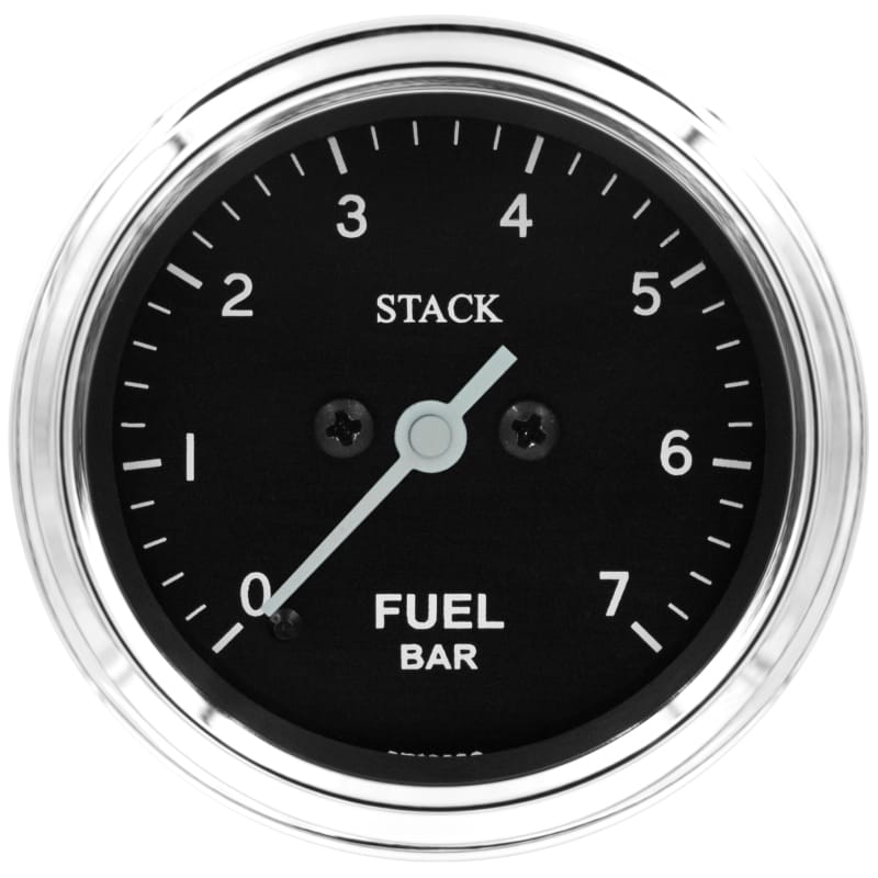 AutoMeter — GAUGE, FUEL PRESS, PRO STEPPER MOTOR, 52MM, CLASSIC, 0-7 BAR, M10 MALE