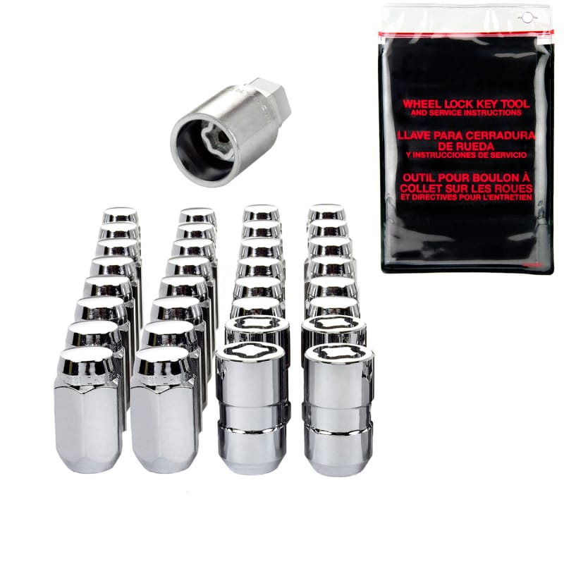 McGard — Cone Seat Exposed Style Wheel Installation Kit-Chrome