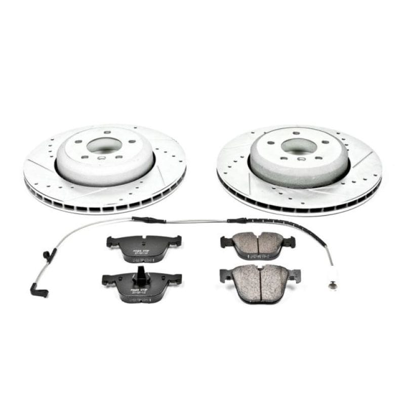 PowerStop — Z23 Daily Driver Carbon-Fiber Ceramic Brake Pad and Drilled & Slotted Rotor Kit