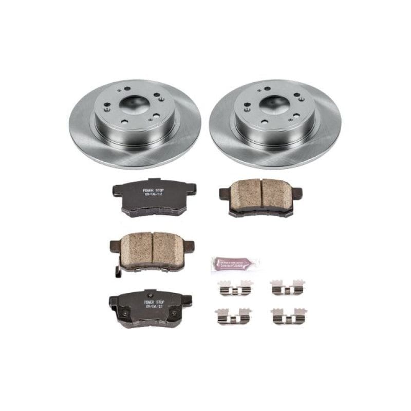 PowerStop — OE Stock Replacement Low-Dust Ceramic Brake Pad and Rotor Kit