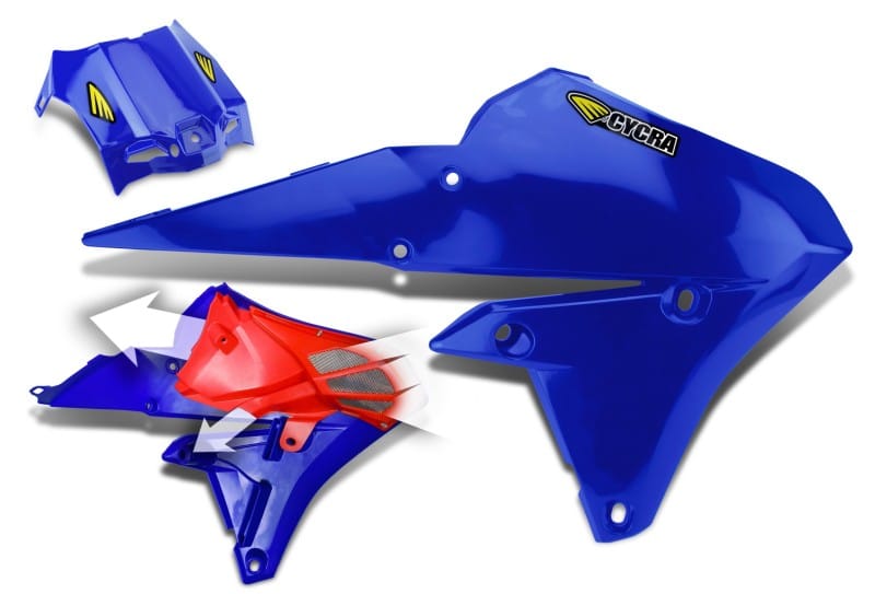 Cycra — Cycra 15-19 Yamaha WR250F Powerflow Radiator Shrouds - OEM Blue
