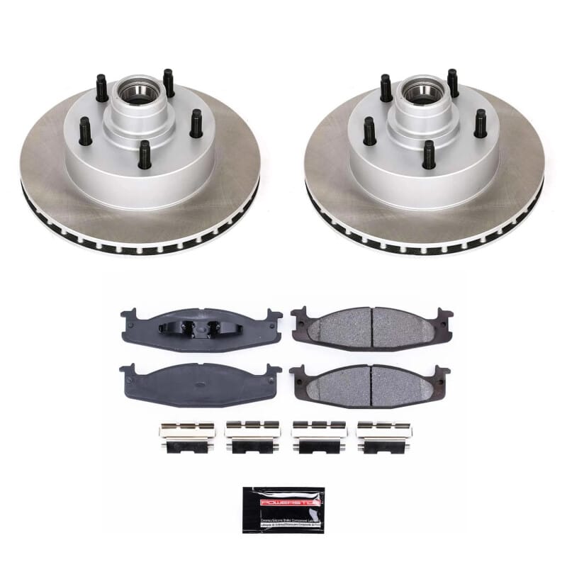 PowerStop — Semi-Coated Rotor and Low-Dust Ceramic Brake Pad Kit