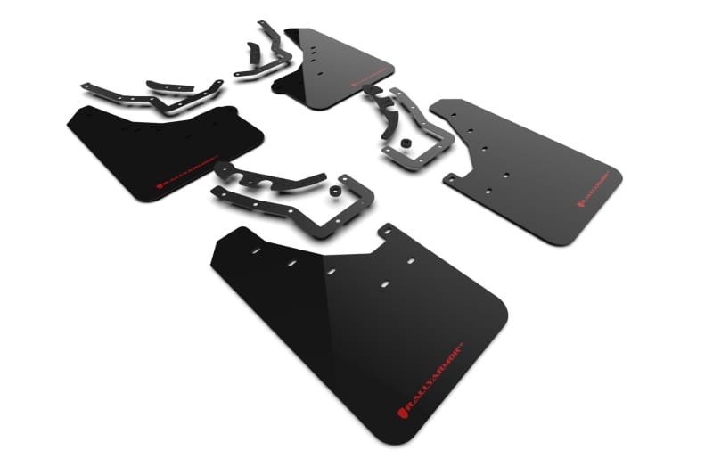Rally Armor — Black Mud Flap/Red Logo