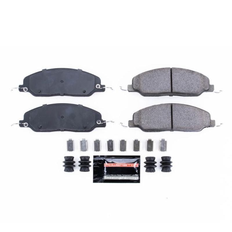 PowerStop — PowerStop - Z23 Daily Driver Carbon-Fiber Ceramic Brake Pads with Hardware Kit