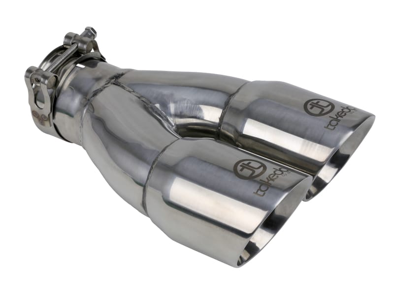 aFe — Takeda 304 Stainless Steel Clamp-on Exhaust Tip Polished