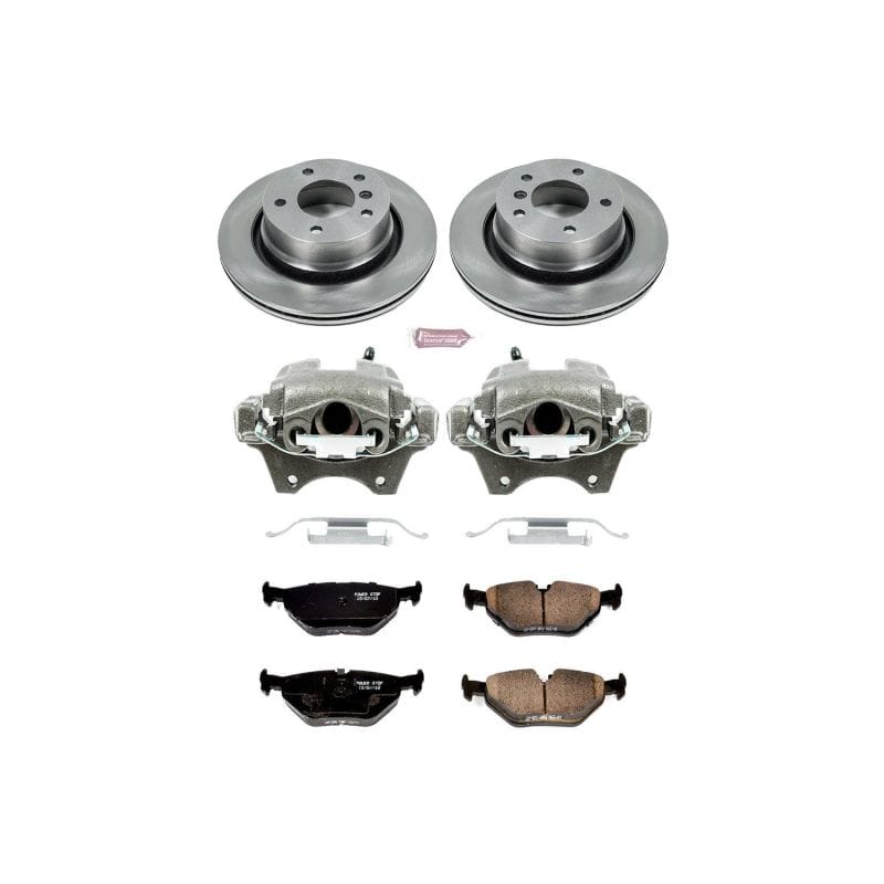 PowerStop — OE Stock Replacement Low-Dust Ceramic Brake Pad, Rotor and Caliper Kit
