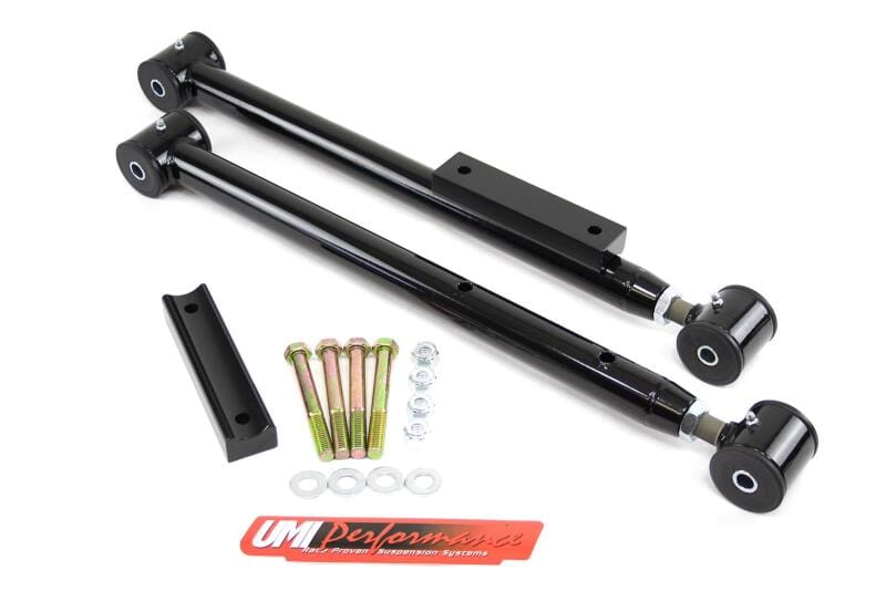 UMI Performance — UMI extended length control arms center rear wheels on Impala SS.