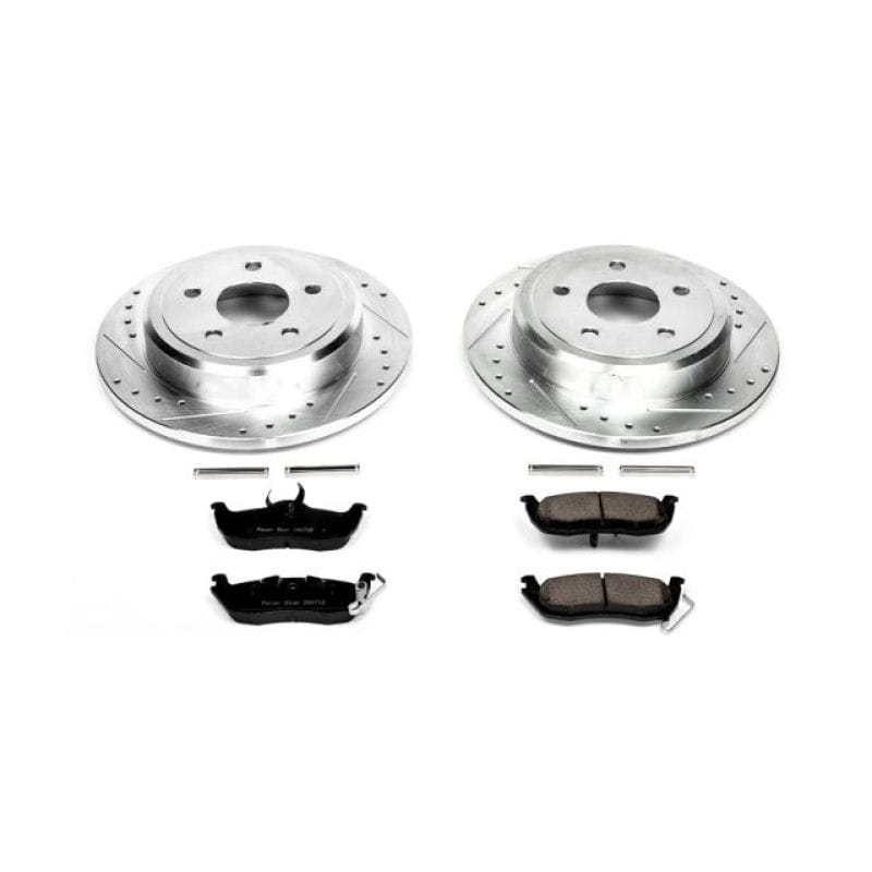 PowerStop — Z23 Daily Driver Carbon-Fiber Ceramic Brake Pad and Drilled & Slotted Rotor Kit