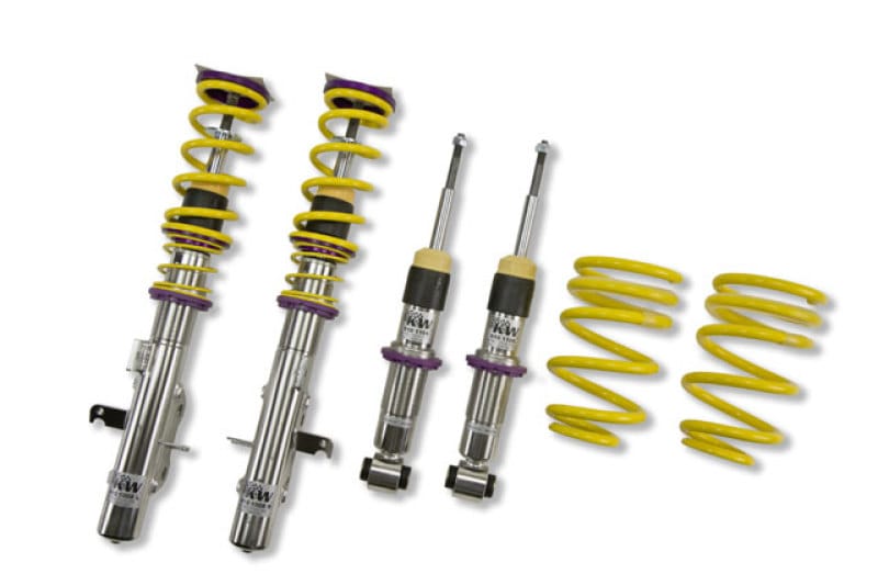 KW — Height adjustable stainless steel coilover system with pre-configured damping
KW COILOVER KIT V1 - 10261017