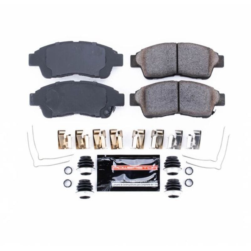 PowerStop — PowerStop - Z23 Daily Driver Carbon-Fiber Ceramic Brake Pads with Hardware Kit