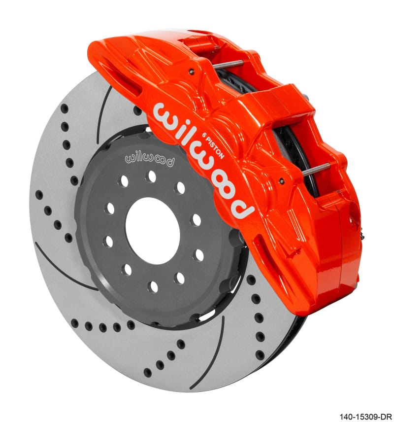 Wilwood — KIT,FRONT,VETTE,97-13,SX6R,LUG DRIVE 14.00 ROTOR,SRP,RED
