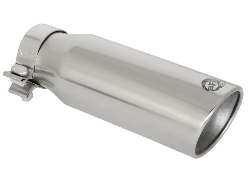 aFe — MACH Force-Xp 304 Stainless Steel Clamp-on Exhaust Tip Polished Rear Exit