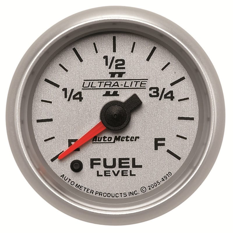 AutoMeter — GAUGE, FUEL LEVEL, 2 1/16", 0-280O PROGRAMMABLE, ULTRA-LITE II