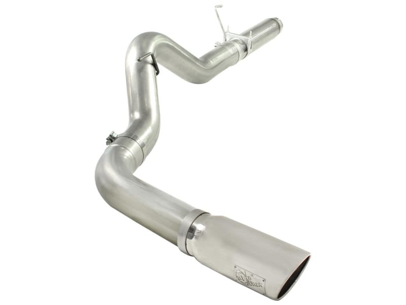 aFe — ATLAS 5 IN Aluminized Steel DPF-Back Exhaust System w/Polished Tip
