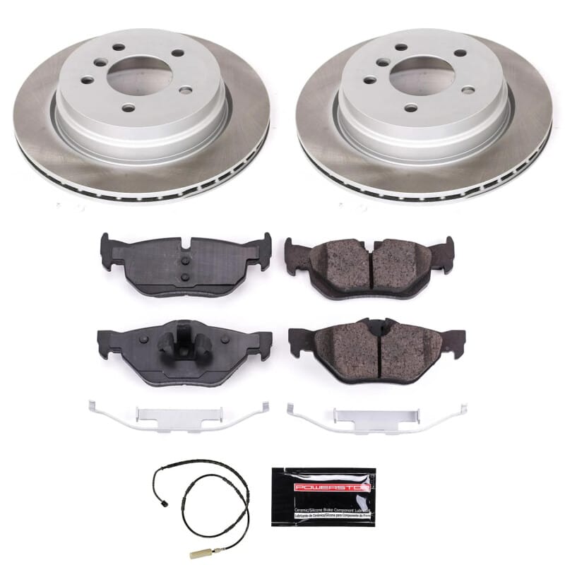 PowerStop — Semi-Coated Rotor and Low-Dust Ceramic Brake Pad Kit