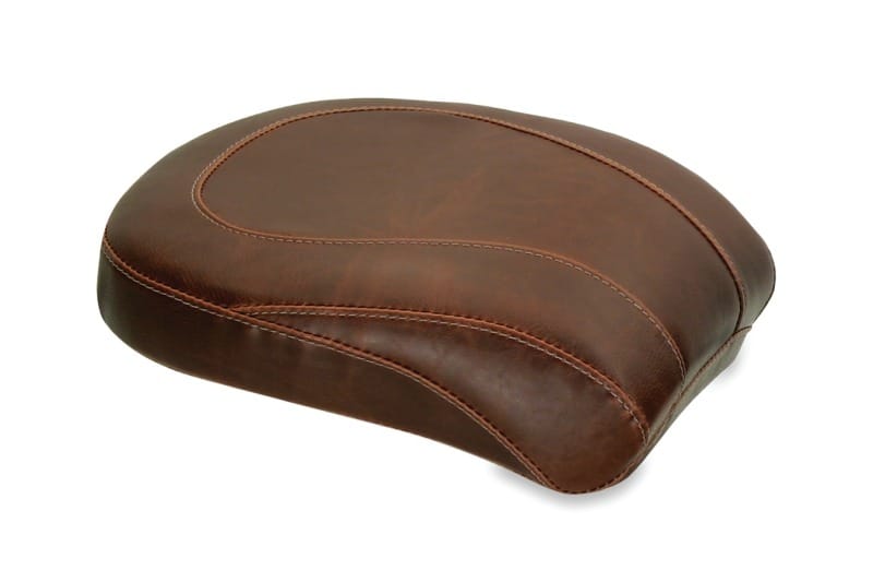 Mustang Motorcycle — Mustang 00-15 Harley Softail Standard Rear Tire Wide Tripper Passenger Seat - Distressed Brown