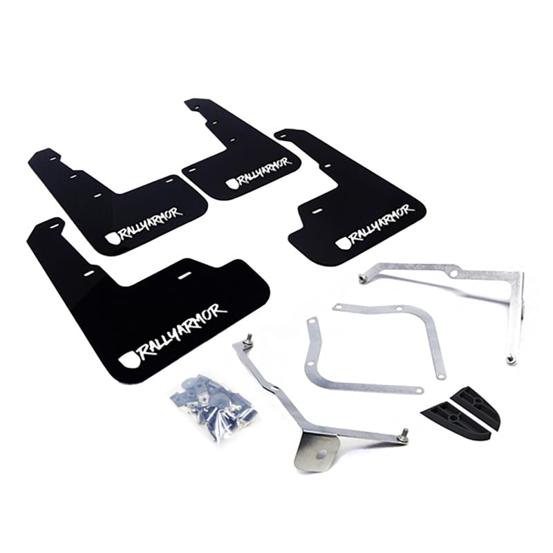 Rally Armor — Black Mud Flap/Altered Font White Logo
