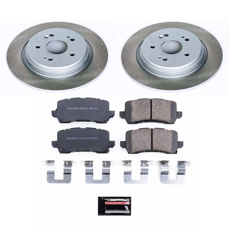 PowerStop — Semi-Coated Rotor and Low-Dust Ceramic Brake Pad Kit
