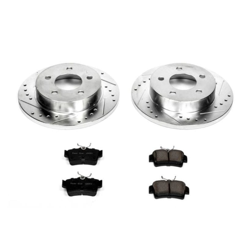 PowerStop — Z23 Daily Driver Carbon-Fiber Ceramic Brake Pad and Drilled & Slotted Rotor Kit