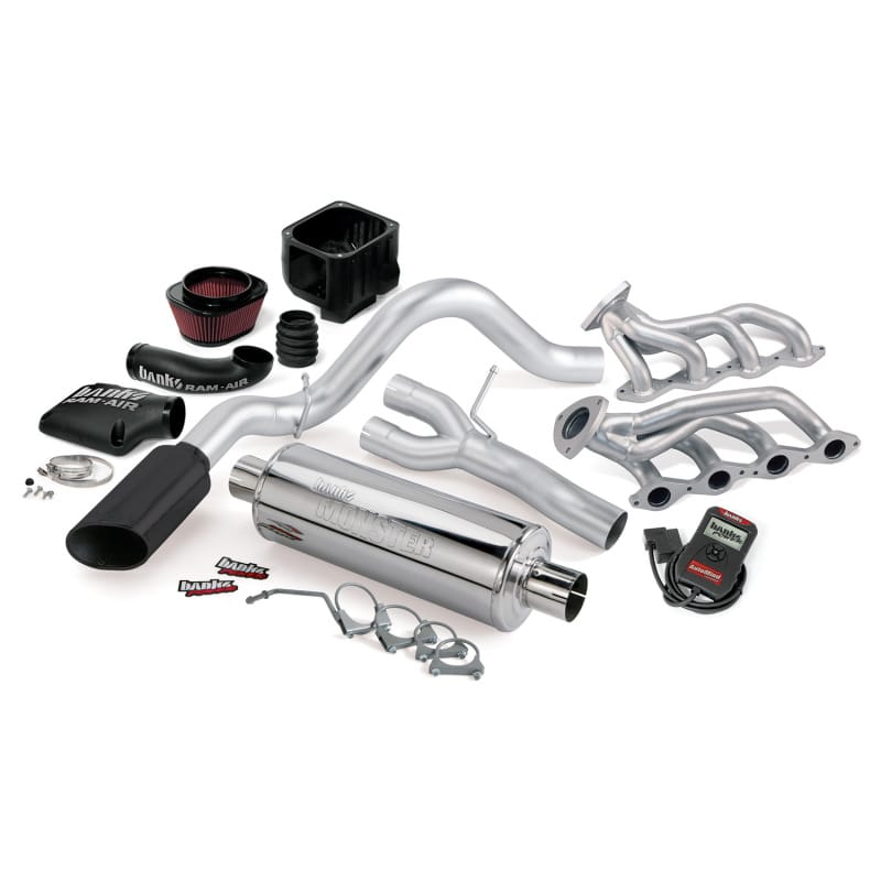 Banks Power — PowerPack System; Single Exh; S/S-Black Tip-99-01 Chevy 4.8-5.3L; Non-Air Inj; 1
PowerPack Bundle, Complete Power System with AutoMind Programmer