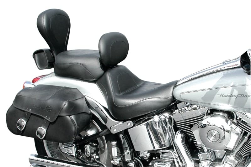 Mustang Motorcycle — Mustang 00-07 Harley Softail Deuce Sissy Bar Pad (12 inch x 9 inch) - Black