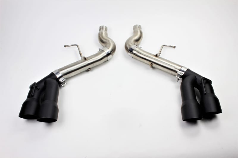 Mishimoto — Quad Tip Race Axle-Back Exhaust, Black, fits Chevrolet Camaro SS 2016-2024
