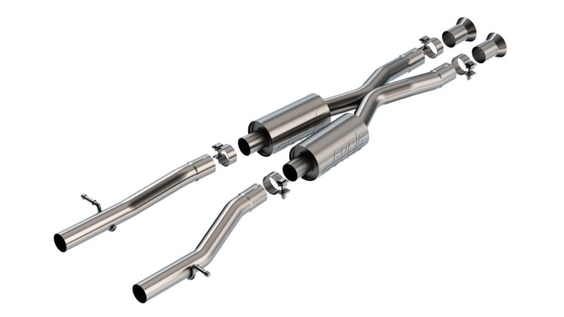 Borla — Mid-Section Exhaust System w/ Muffler, X-Pipe & Mid-Pipe - S-Type
