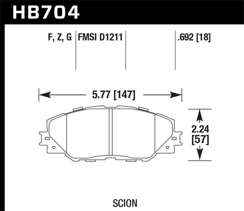 Hawk Performance — HPS Disc Brake Pad
