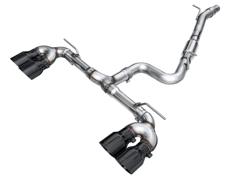 AWE Tuning — AWE Track Edition Exhaust for Volkswagen MK8 Golf R - Diamond Black Tips