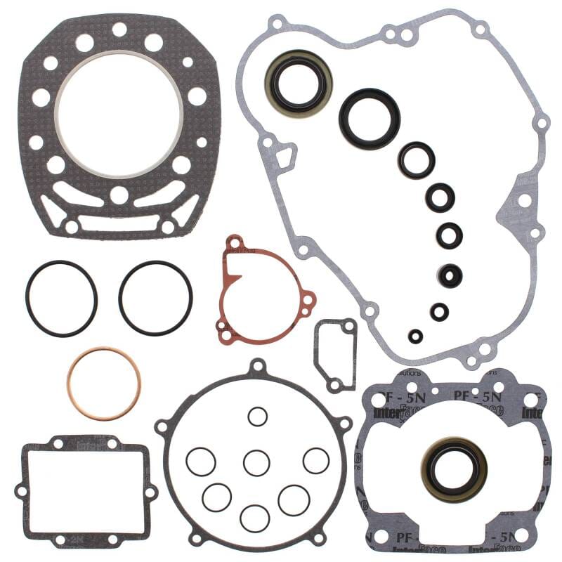 Vertex Pistons — Vertex Gaskets 86-87 Kawasaki KX500 Complete Gasket Kit w/ Oil Seals