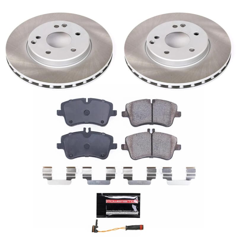 PowerStop — Semi-Coated Rotor and Low-Dust Ceramic Brake Pad Kit