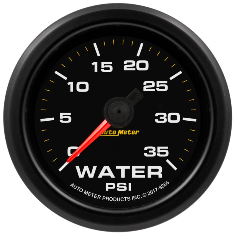 AutoMeter — GAUGE, WATER PRESS, 2 1/16", 35PSI, STEPPER MOTOR W/WARN, EXTREME ENVIRONMENT