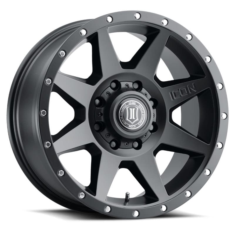ICON — ICON ALLOYS REBOUND SAT BLK - 20 X 9 / 8 x 6.5" / 12MM / 5.5" BS