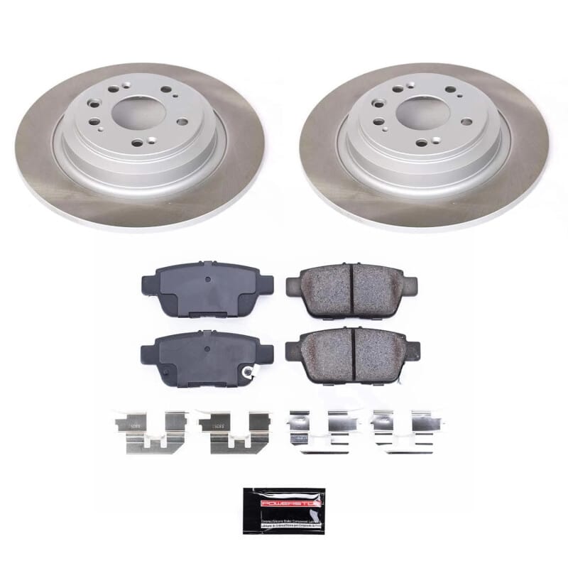 PowerStop — Semi-Coated Rotor and Low-Dust Ceramic Brake Pad Kit