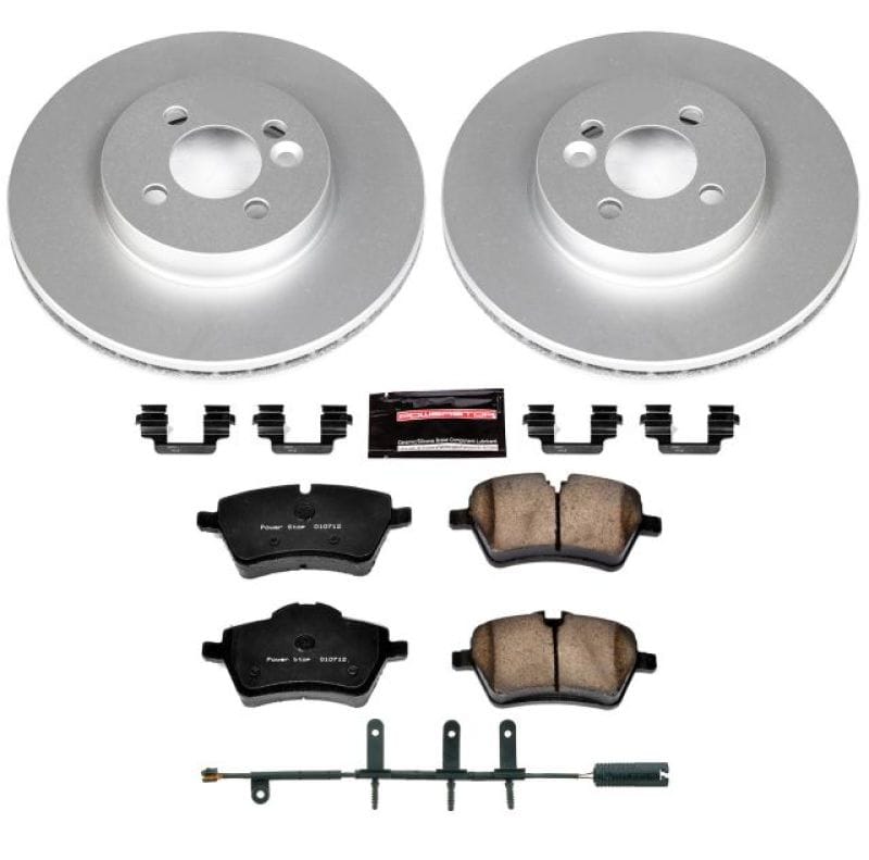 PowerStop — Genuine Geomet Coated Rotor and Carbon-Fiber Ceramic Brake Pad Kit