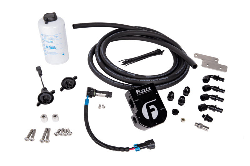 Fleece Performance — Auxiliary Heated Fuel Filter Kit for 2003-2018 Dodge Ram Cummins