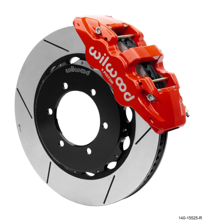 Wilwood — KIT,FRONT,NISSAN,Y61 PATROL,1997-2018 AERO6-DS,14.25 ROTOR,RED,W/LINES