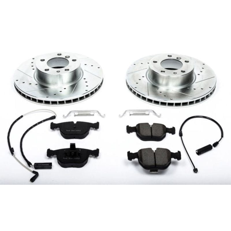 PowerStop — Z23 Daily Driver Carbon-Fiber Ceramic Brake Pad and Drilled & Slotted Rotor Kit