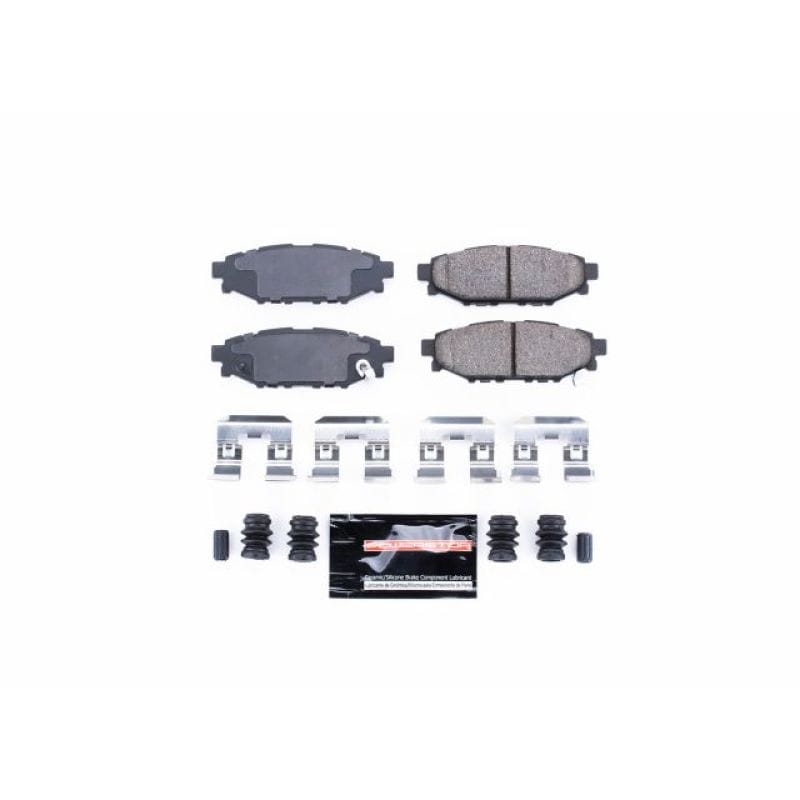 PowerStop — PowerStop - Z23 Daily Driver Carbon-Fiber Ceramic Brake Pads with Hardware Kit