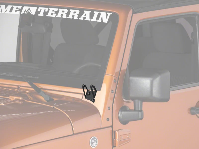 Raxiom — Raxiom 07-18 Jeep Wrangler JK Windshield Mounted Light Brackets
Mount