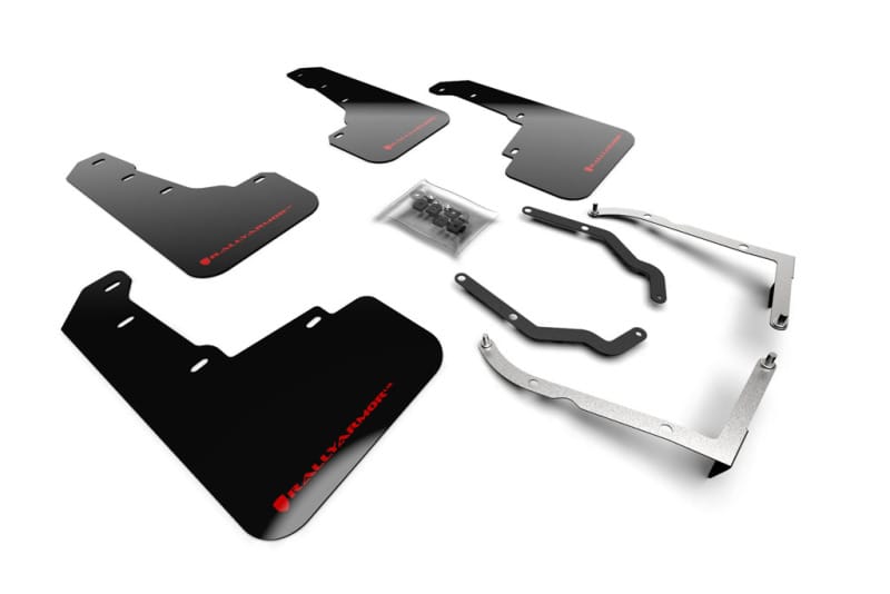 Rally Armor — Black Mud Flap/Red Logo