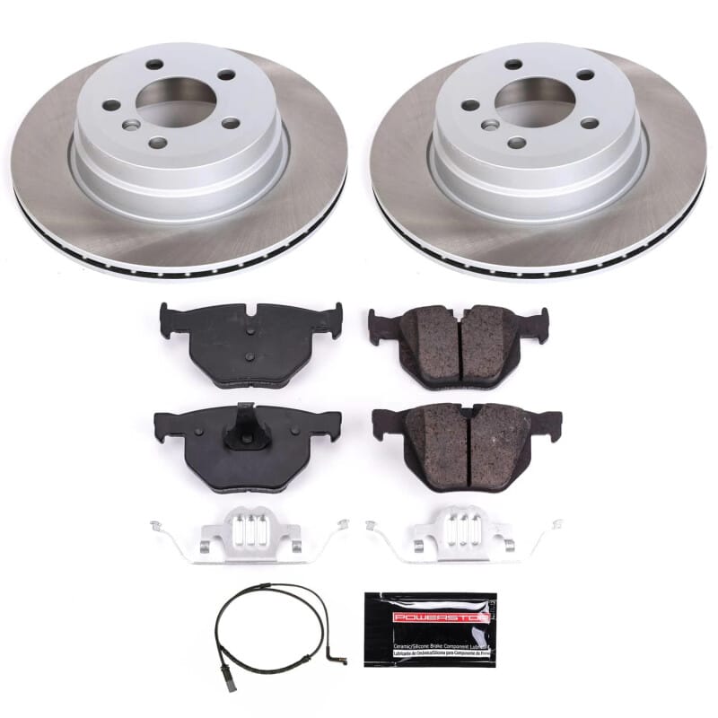 PowerStop — Semi-Coated Rotor and Low-Dust Ceramic Brake Pad Kit