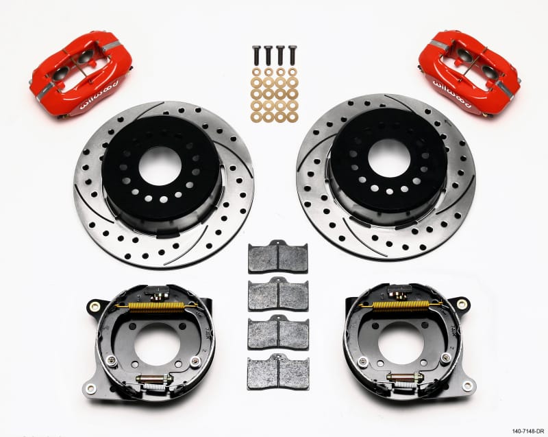 Wilwood — KIT,REAR,DISC/DRUM,CAMARO 93-97,2.75 OFFSET,1PC,SRP,RED