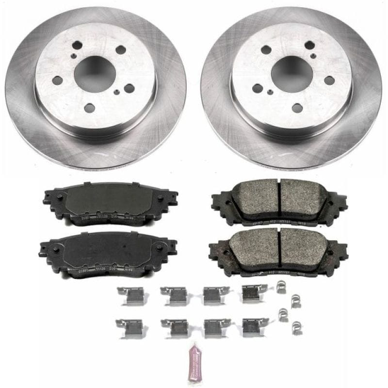 PowerStop — OE Stock Replacement Low-Dust Ceramic Brake Pad and Rotor Kit